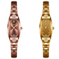 Women’s quartz bracelet watches in rose gold and gold tones with diamond accents