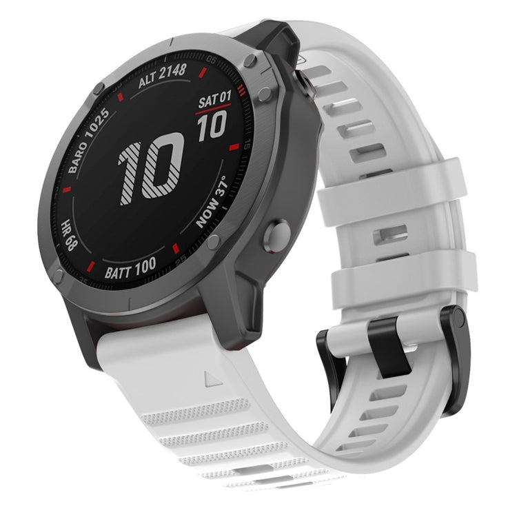 White silicone smartwatch replacement strap with perforated texture and adjustable buckle