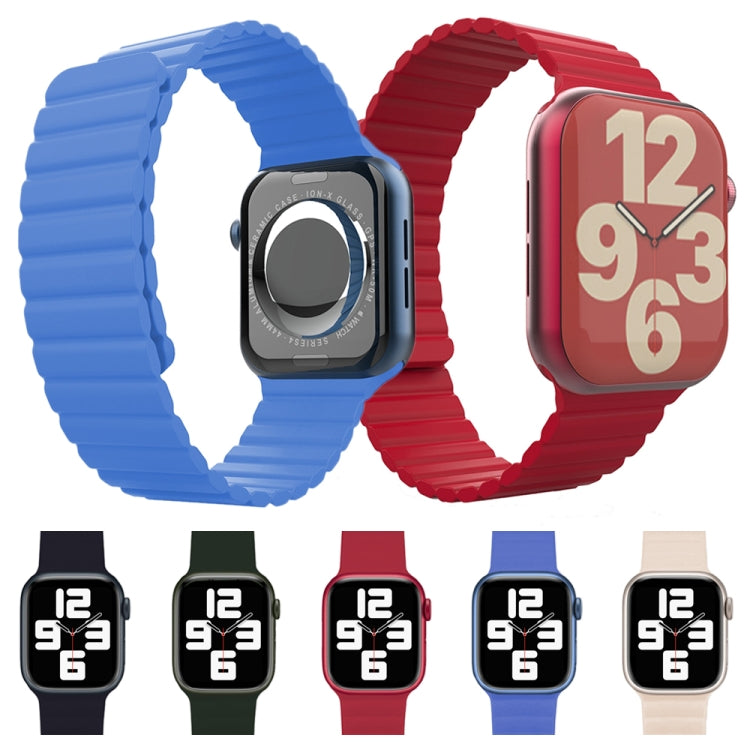 Integrated Silicone Replacement Strap Watchband For Apple Watch Series, 7 41mm / 6&SE&5&4 40mm / 3&2&1 38mm, 7 45mm / 6&SE&5&4 44mm / 3&2&1 42mm