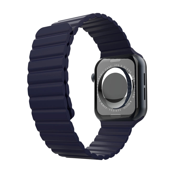 Integrated Silicone Replacement Strap Watchband For Apple Watch Series, 7 41mm / 6&SE&5&4 40mm / 3&2&1 38mm, 7 45mm / 6&SE&5&4 44mm / 3&2&1 42mm