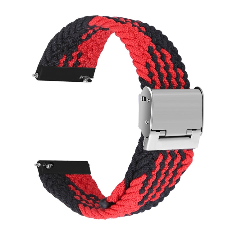 22mm Universal Nylon Braided Metal Buckle Strap, 22mm