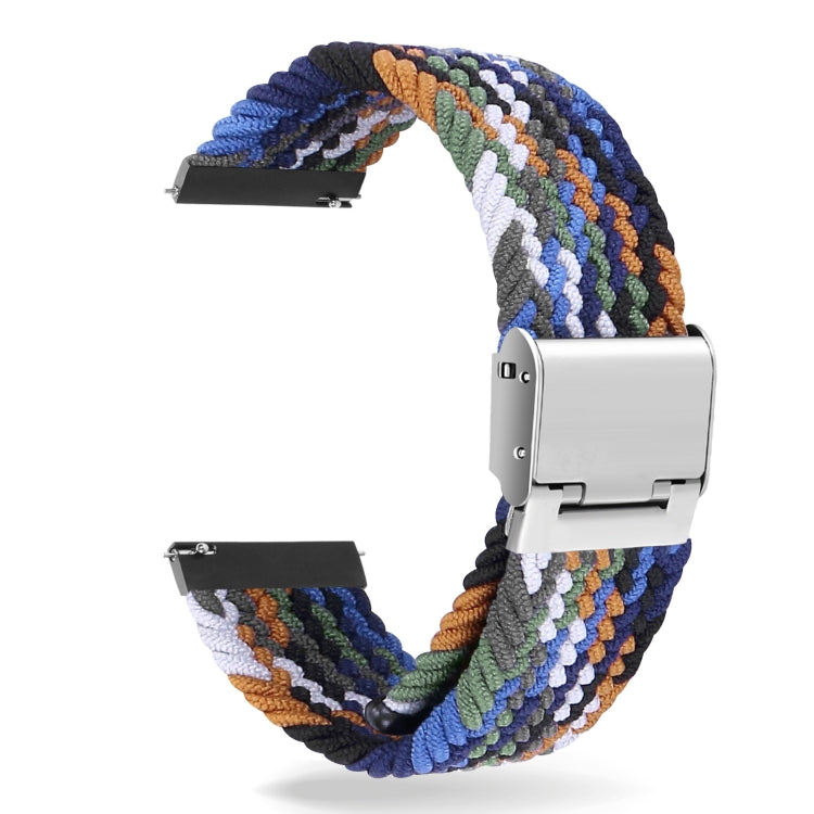 22mm Universal Nylon Braided Metal Buckle Strap, 22mm