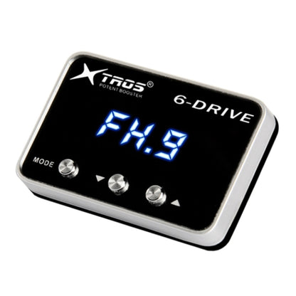 TROS 6-Drive electronic throttle controller with blue digital display reading FH.9