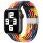 Nylon Braid One Buckle Replacement Watchband For Apple Watch Series, 7 41mm / 6&SE&5&4 40mm / 3&2&1 38mm