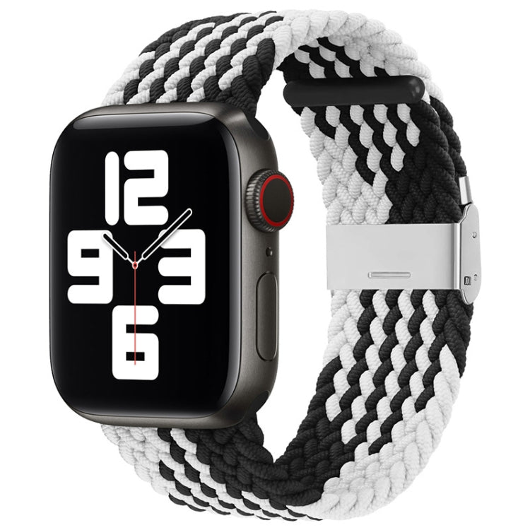 Nylon Braid One Buckle Replacement Watchband For Apple Watch Series, 7 41mm / 6&SE&5&4 40mm / 3&2&1 38mm