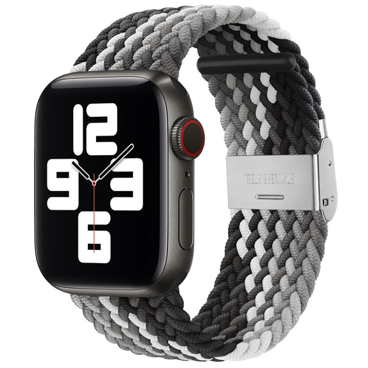 Nylon Braid One Buckle Replacement Watchband For Apple Watch Series, 7 41mm / 6&SE&5&4 40mm / 3&2&1 38mm