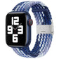 Nylon Braid One Buckle Replacement Watchband For Apple Watch Series, 7 45mm / 6&SE&5&4 44mm / 3&2&1 42mm