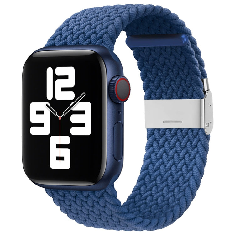 Nylon Braid One Buckle Replacement Watchband For Apple Watch Series, 7 45mm / 6&SE&5&4 44mm / 3&2&1 42mm