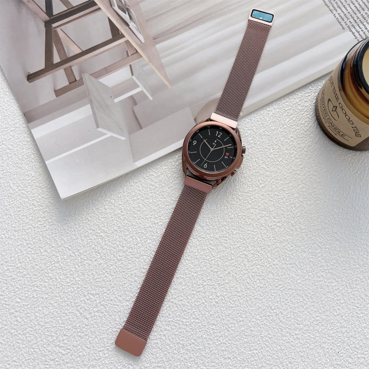 Two Sections Milan Steel Strap Watchband, 20mm, 22mm
