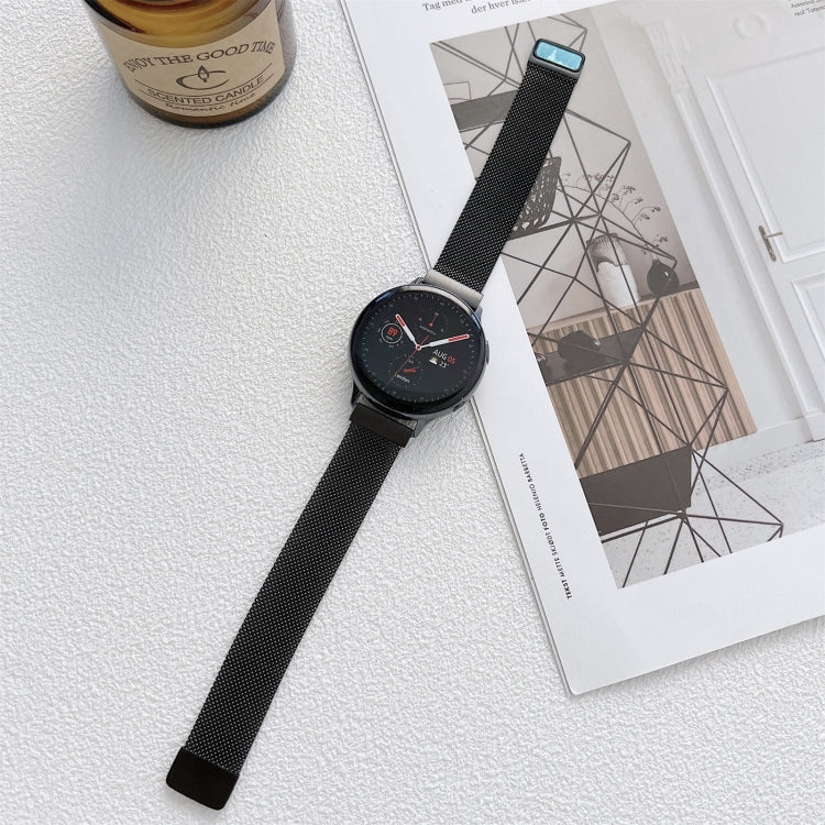 Two Sections Milan Steel Strap Watchband, 20mm, 22mm