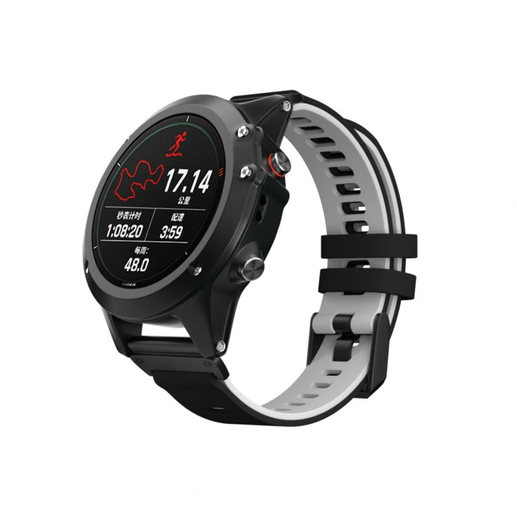 Two-color Silicone Strap Watchband, For Garmin Fenix 6
