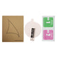 Watch screen protector film kit with cleaning wipes and 1 alignment card