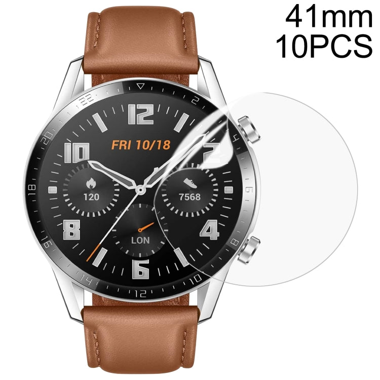 Round hydrogel watch screen protector film, 41mm, 10pcs set
