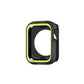 Two-color shockproof protective case in black with neon green accent border