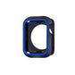 Two-color shockproof protective case in navy blue with bright blue accent border