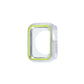Two-color shockproof protective case with lime green border and light gray body