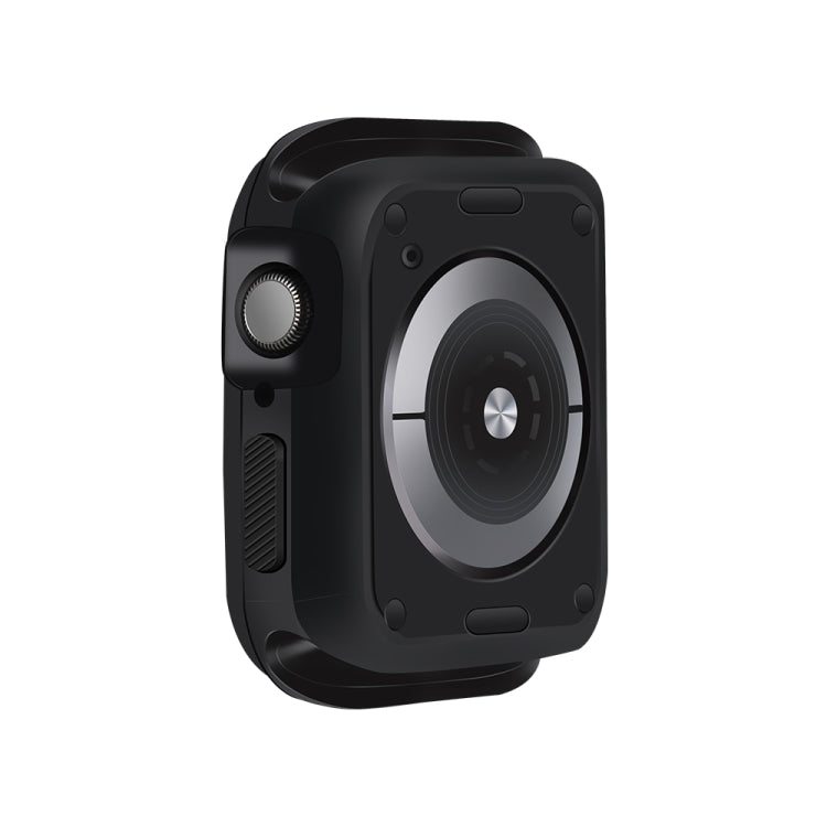 Two-color shockproof protective case in black with dark gray front frame