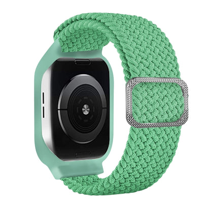 TPU Frame Buckle Braid Integrated Replacement Watchband For Apple Watch Series, 6 & SE & 5 & 4 40mm / 3 & 2 & 1 38mm, 6 & SE & 5 & 4 44mm / 3 & 2 & 1 42mm
