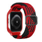 TPU Frame Buckle Braid Integrated Replacement Watchband For Apple Watch Series, 6 & SE & 5 & 4 40mm / 3 & 2 & 1 38mm, 6 & SE & 5 & 4 44mm / 3 & 2 & 1 42mm