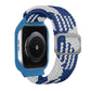 TPU Frame Buckle Braid Integrated Replacement Watchband For Apple Watch Series, 6 & SE & 5 & 4 40mm / 3 & 2 & 1 38mm, 6 & SE & 5 & 4 44mm / 3 & 2 & 1 42mm