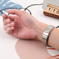Five-bead Steel Strap Watchband, For Fitbit Charge 5