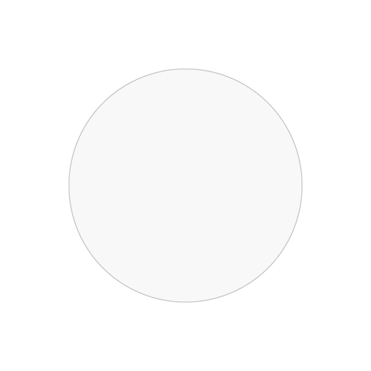 Clear round hydrogel watch screen protector film, uninstalled