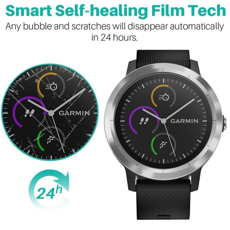 Self-healing clear hydrogel watch screen protector film for round display