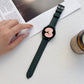 Crazy Horse Texture Frosted Leather Strap Watchband, 20mm, 22mm