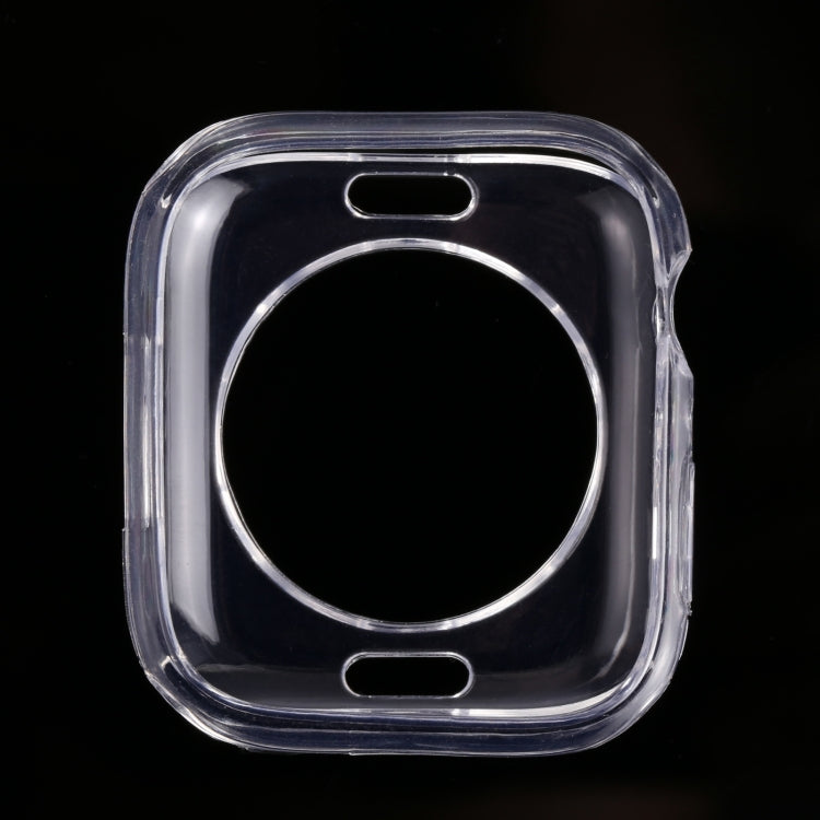Shockproof clear TPU Apple Watch protective case with cutouts for buttons and speaker