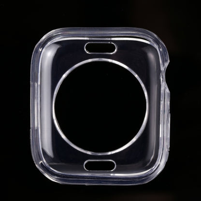 Shockproof clear TPU Apple Watch protective case with cutouts for buttons and speaker