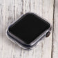 Apple Watch protected by clear TPU case with black screen window