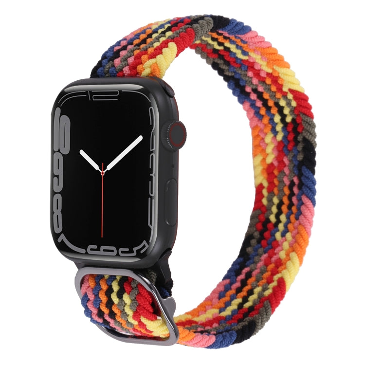 Nylon Braid Strap Watchband For Apple Watch Series, 7 41mm / 6&SE&5&4 40mm / 3&2&1 38mm