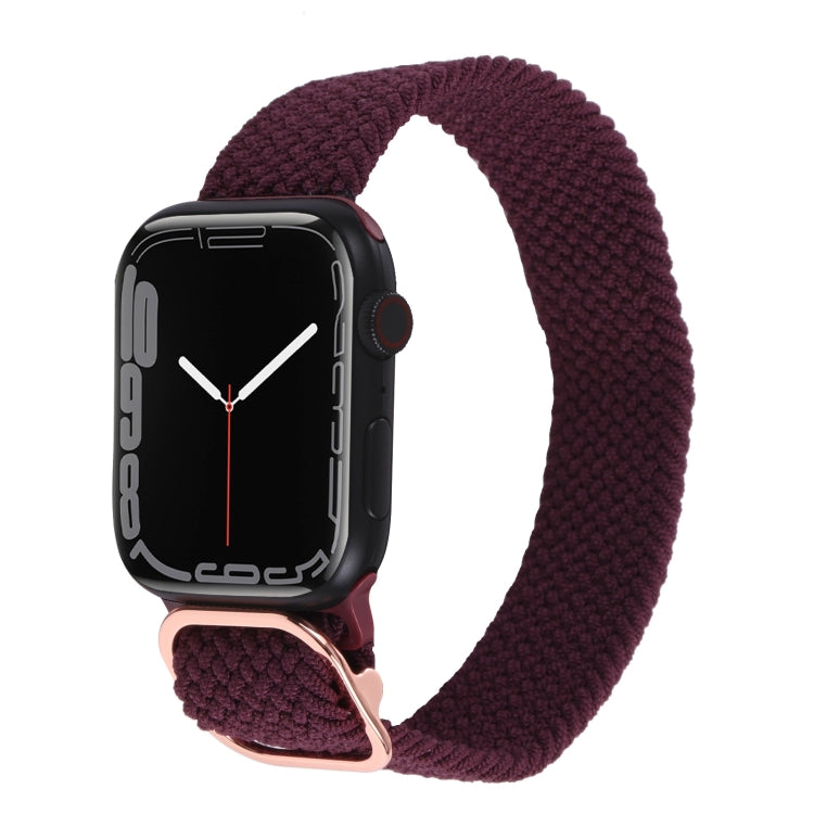 Nylon Braid Strap Watchband For Apple Watch Series, 7 41mm / 6&SE&5&4 40mm / 3&2&1 38mm