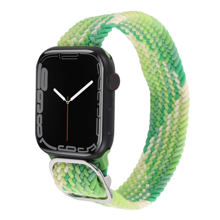 Nylon Braid Strap Watchband For Apple Watch Series, 7 41mm / 6&SE&5&4 40mm / 3&2&1 38mm