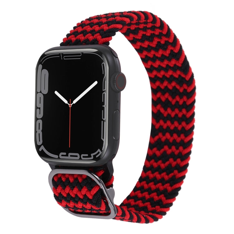 Nylon Braid Strap Watchband For Apple Watch Series, 7 41mm / 6&SE&5&4 40mm / 3&2&1 38mm