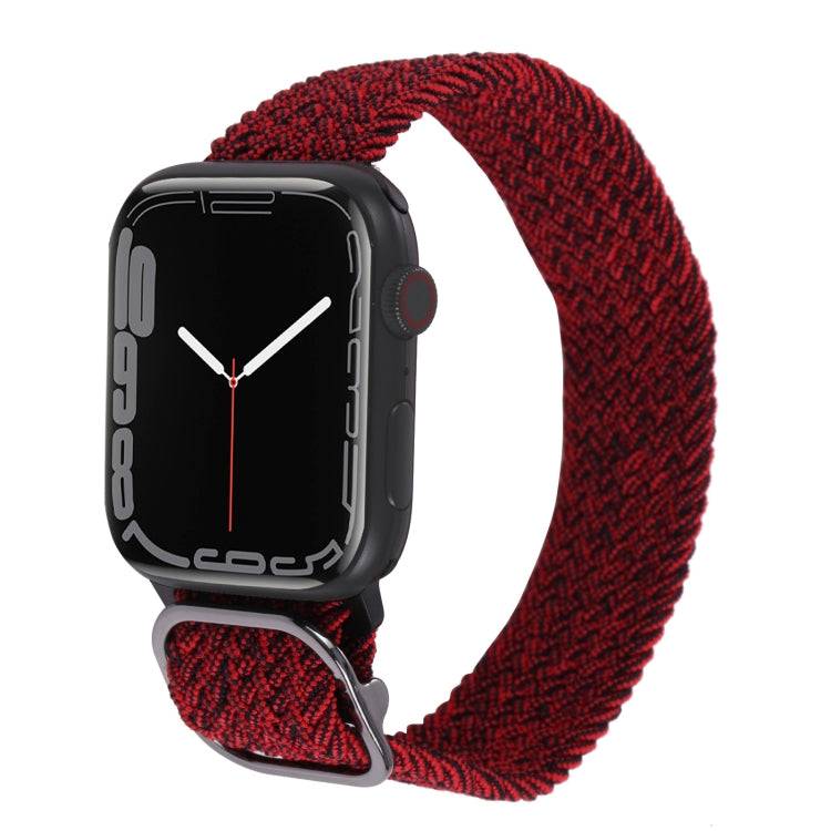 Nylon Braid Strap Watchband For Apple Watch Series, 7 41mm / 6&SE&5&4 40mm / 3&2&1 38mm