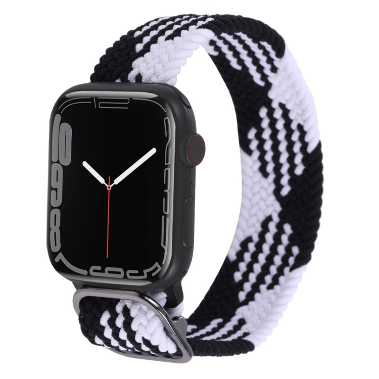 Nylon Braid Strap Watchband For Apple Watch Series, 7 45mm / 6&SE&5&4 44mm / 3&2&1 42mm