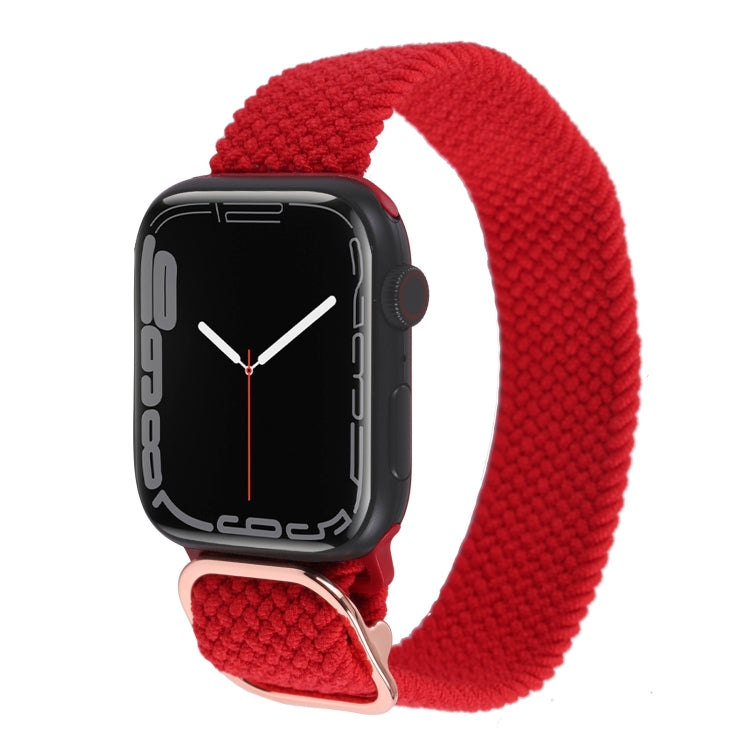 Nylon Braid Strap Watchband For Apple Watch Series, 7 45mm / 6&SE&5&4 44mm / 3&2&1 42mm
