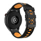 22mm Three Rows Holes Two-color Silicone Strap Watchband, For Huawei Watch GT 3