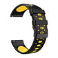 22mm Three Rows Holes Two-color Silicone Strap Watchband, For Huawei Watch GT 3
