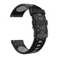 22mm Three Rows Holes Two-color Silicone Strap Watchband, For Huawei Watch GT 3