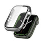 Electroplating Shockproof PC Protective Case with Tempered Glass Film, For Apple Watch Series 9 / 8 / 7 41mm, For Apple Watch Series 9 / 8 / 7 45mm