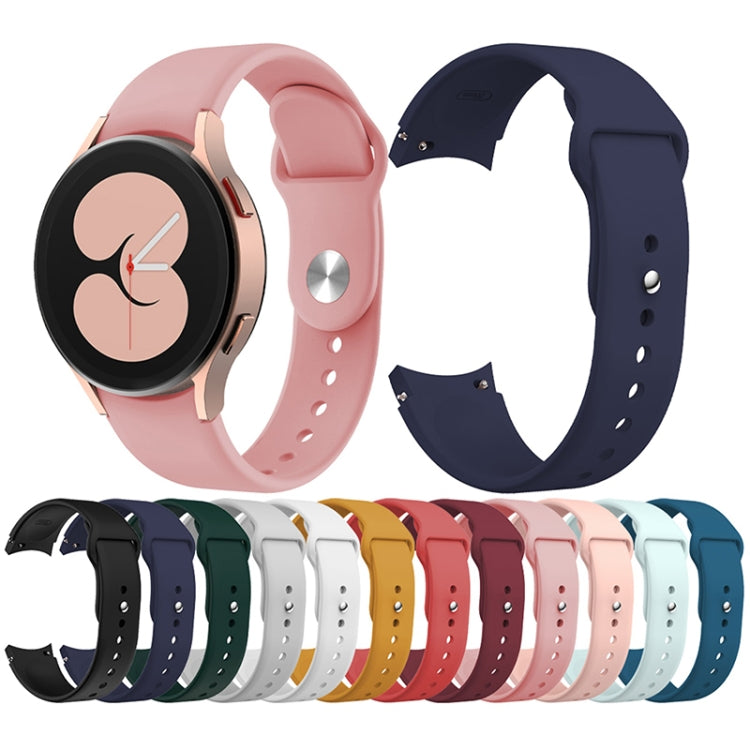 Set of silicone reverse-buckle watch bands in assorted colors with adjustment holes