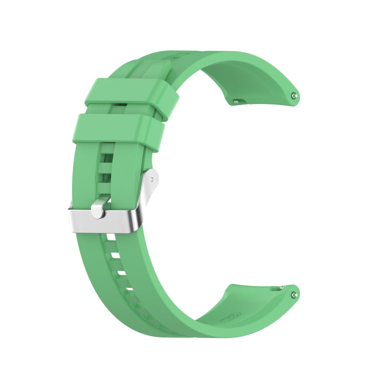 Silicone Silver Buckle Watchband, For Huawei Watch GT 3 46mm/GT Runner, For Huawei Watch GT 3 42mm