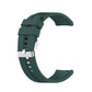 Silicone Silver Buckle Watchband, For Huawei Watch GT 3 46mm/GT Runner, For Huawei Watch GT 3 42mm