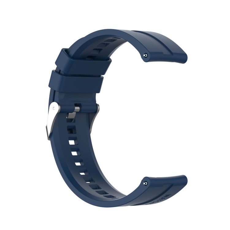 Silicone Silver Buckle Watchband, For Huawei Watch GT 3 46mm/GT Runner, For Huawei Watch GT 3 42mm