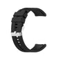 Silicone Silver Buckle Watchband, For Huawei Watch GT 3 46mm/GT Runner, For Huawei Watch GT 3 42mm