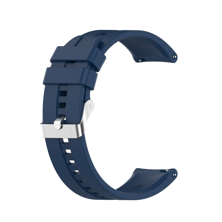 Silicone Silver Buckle Watchband, For Huawei Watch GT 3 46mm/GT Runner, For Huawei Watch GT 3 42mm