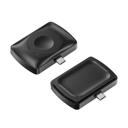 JJT-997 Type-C Interface Earphone and Watch Double-sided Wireless Charger for AirPods & iWatch