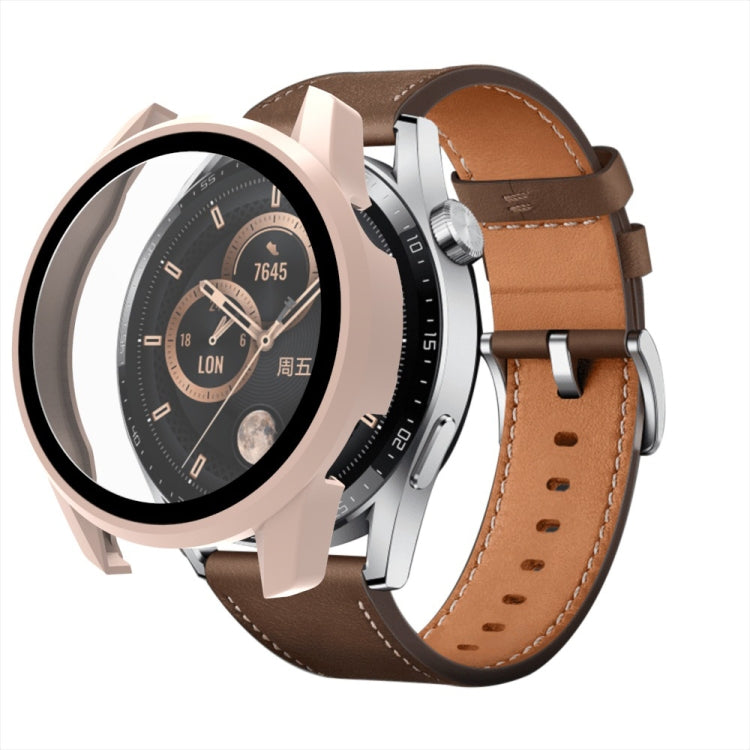 PC + Tempered Glass Watch Protective Case, For Huawei Watch GT 3 42mm, For Huawei Watch GT 3 46mm